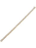 Mogul 9ct gold double row tennis bracelet 1ct diamonds, UK version