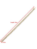 Mogul 9ct gold double row tennis bracelet 1ct diamonds, UK version