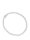 Mogul diamond tennis bracelet 2.0ct white gold, imported from the UK
