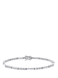 Mogul trilogy diamond bracelet 9ct white gold, UK version
