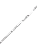 Mogul trilogy diamond bracelet 9ct white gold, UK version