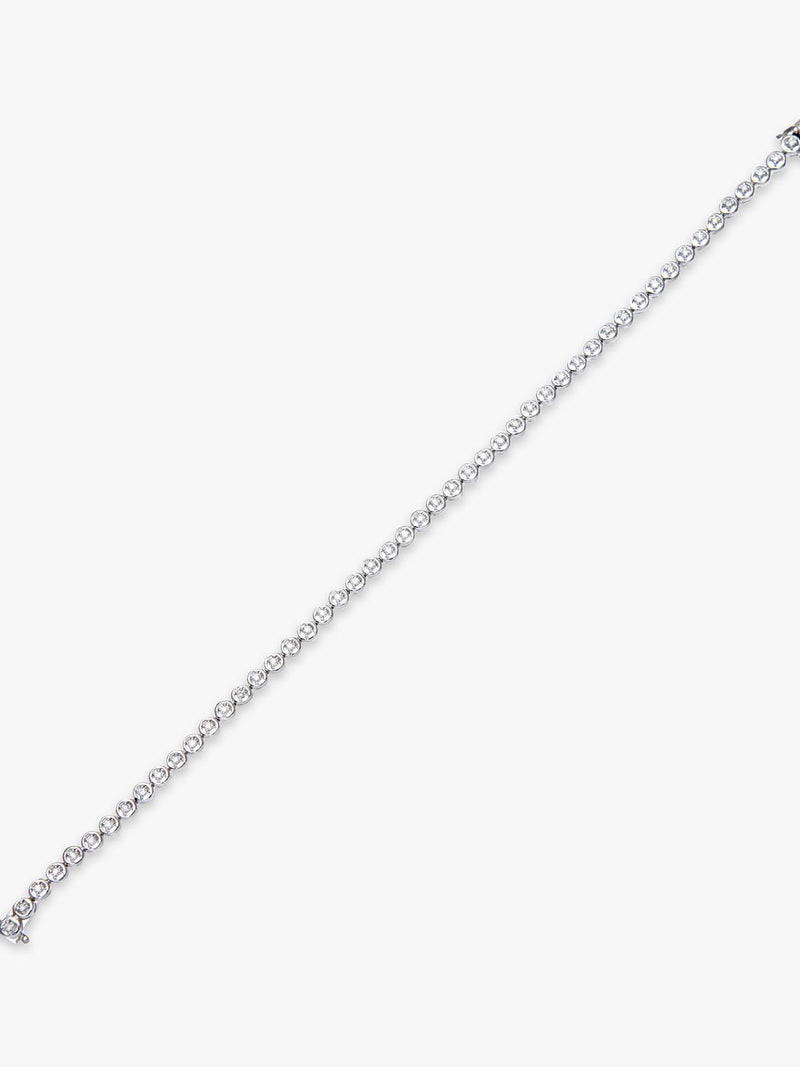 Mogul 0.50ct diamond tennis bracelet in white gold, UK version