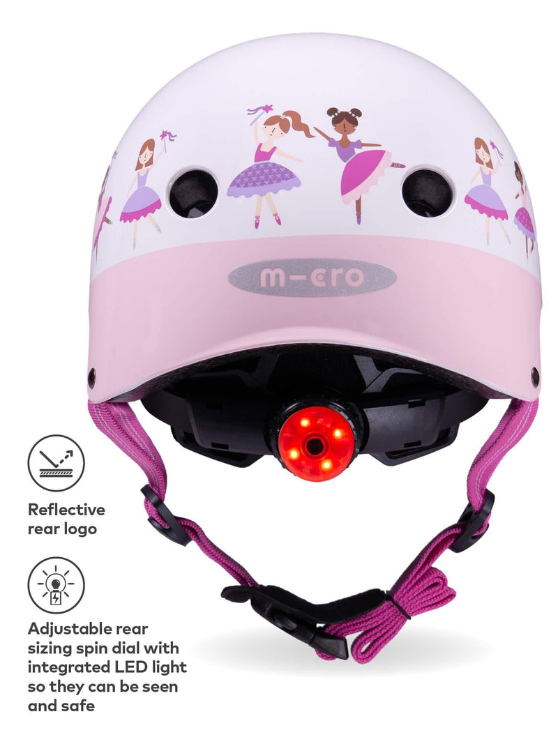 Micro Scooters kids safety helmet in pink - British product