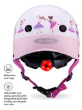 Micro Scooters kids safety helmet in pink - British product