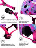 Micro Scooters kids purple safety helmet with rear light, imported from the UK