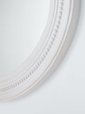 John Lewis hand-carved oval wall mirror white wash 70x50cm, UK version
