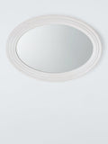 John Lewis hand-carved oval wall mirror white wash 70x50cm, UK version