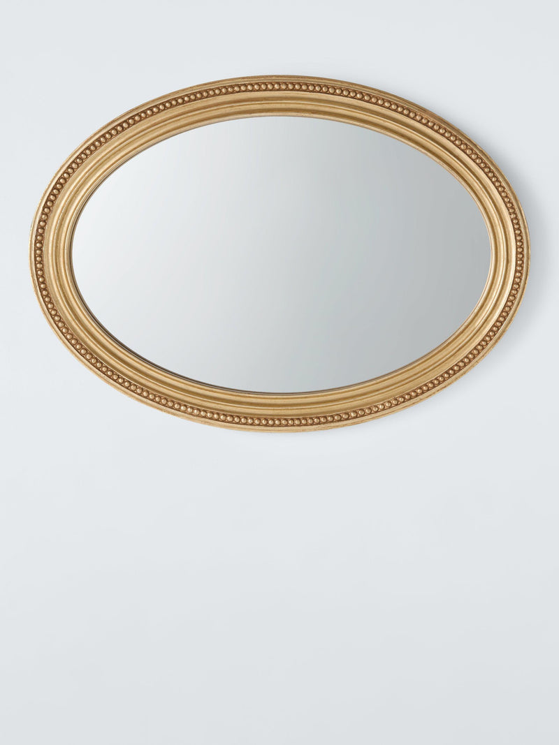 John Lewis oval wall mirror antique gold 50x70cm (British brand)