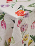 By Hope linen tablecloth tulips 250 x 143cm, imported from the UK