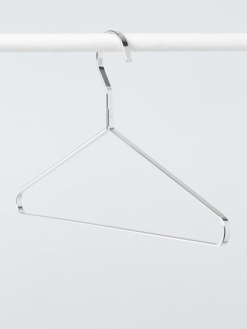 John Lewis chrome clothes hanger set of 5, imported from the UK