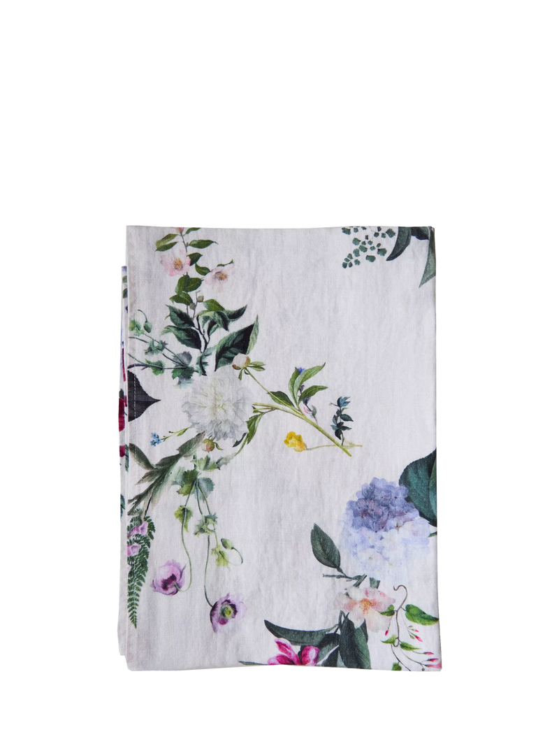 By Hope Flora linen table runner 200cm - British product