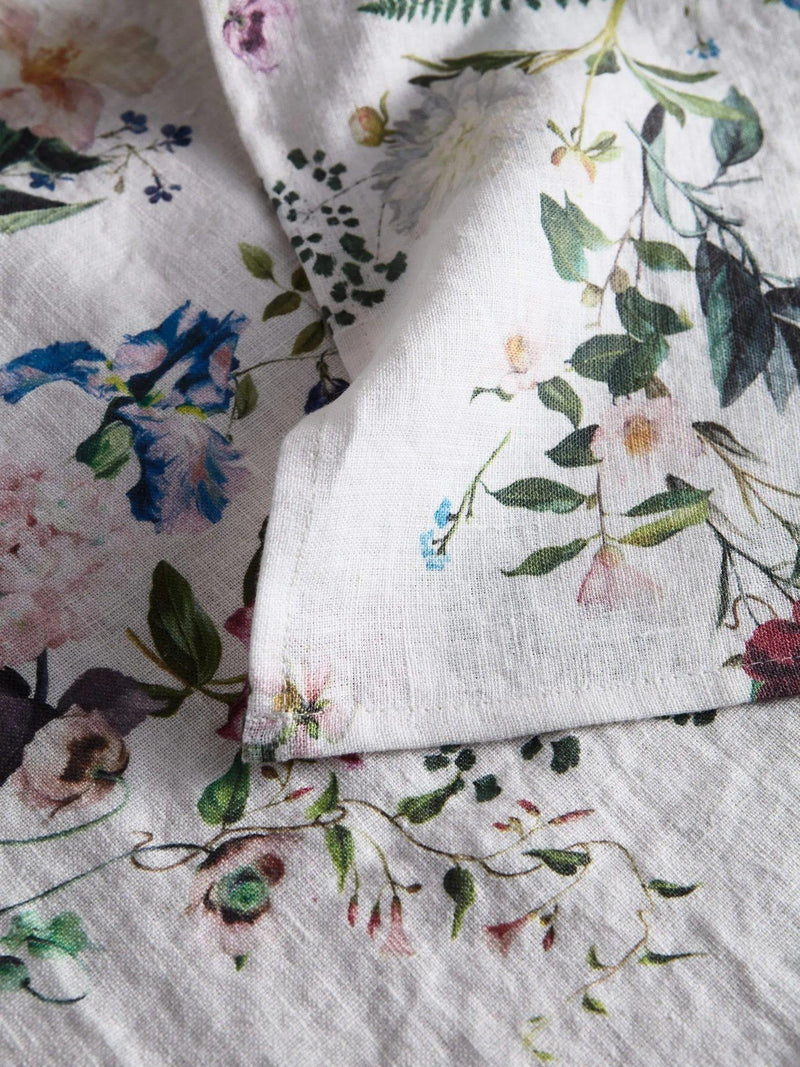 By Hope Flora linen table runner 200cm - British product