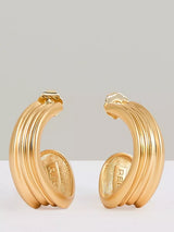 John Lewis Reiss Flavia Fluid Demi Hoop Earrings, Gold- Buy online at McGrocer