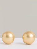 Reiss Pollie Polished Ball Huggie Hoop Earrings