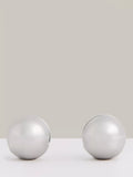 Reiss Pollie polished ball huggie hoop earrings gold tone - British product