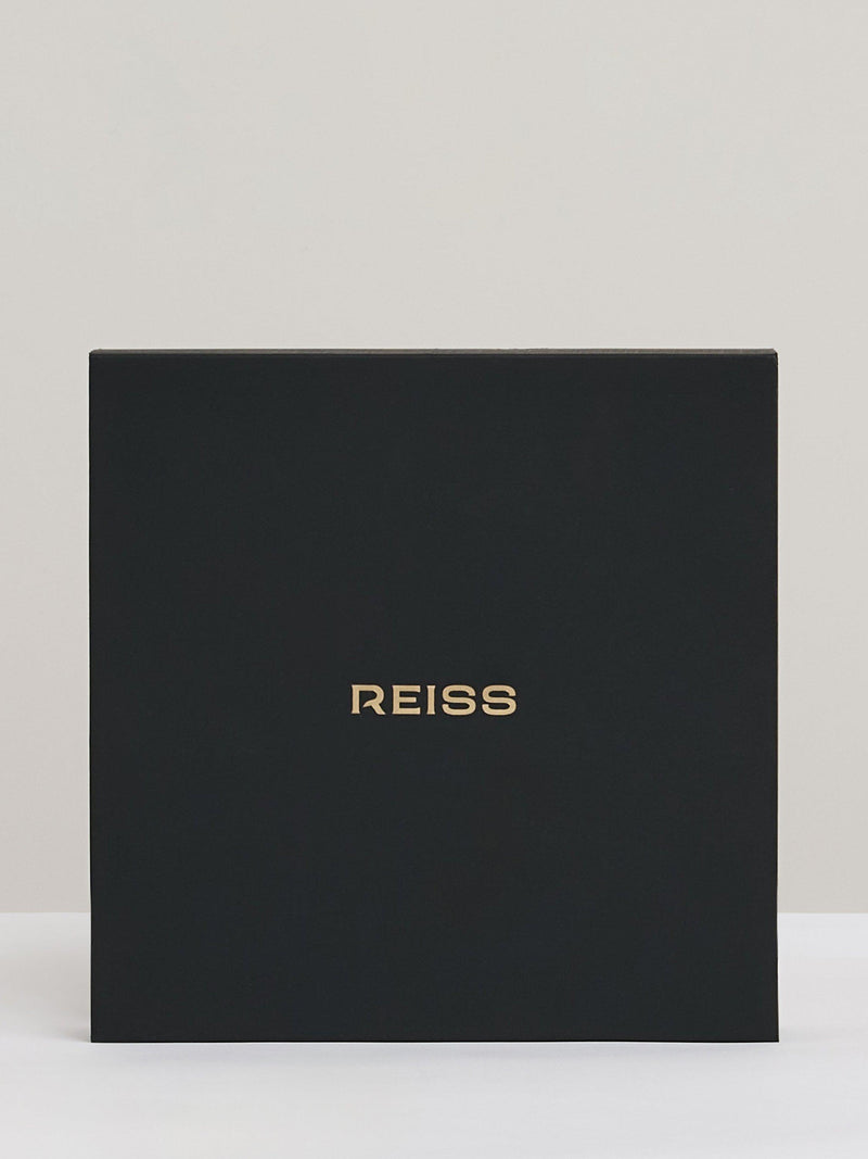 Reiss Mila Molten Square gold necklace, imported from the UK