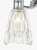 John Lewis Marlow crystal glass wall light chrome, imported from the UK