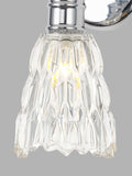 John Lewis Marlow crystal glass wall light chrome, imported from the UK