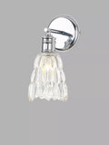 John Lewis Marlow crystal glass wall light chrome, imported from the UK