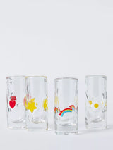 John Lewis John Lewis Icon Shot Glass Set of 4 Clear/Multi- Buy online at McGrocer