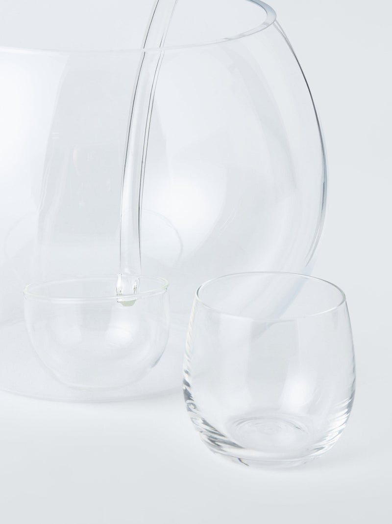 John Lewis punch bowl gift set clear - British product