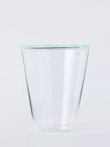John Lewis John Lewis Stripe Rim Glass Tumbler, Light Blue/Clear, 315ml- Buy online at McGrocer