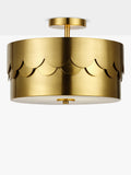 John Lewis Bea Scallop ceiling light brass, imported from the UK