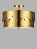 John Lewis Bea Scallop ceiling light brass, imported from the UK
