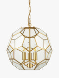 John Lewis geometric glass ball pendant ceiling light gold, UK version