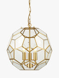 John Lewis geometric glass ball pendant ceiling light gold, UK version