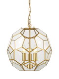 John Lewis geometric glass ball pendant ceiling light gold, UK version