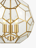 John Lewis geometric glass ball pendant ceiling light gold, UK version