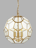 John Lewis geometric glass ball pendant ceiling light gold, UK version