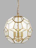 John Lewis geometric glass ball pendant ceiling light gold, UK version