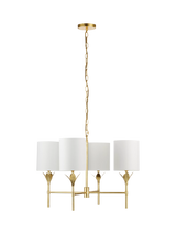John Lewis John Lewis Linden 4 Arm Chandelier Ceiling Light Brass- Buy online at McGrocer