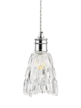 John Lewis John Lewis Marlow Crystal Glass Easy-to-Fit Ceiling Shade, Chrome, H15 x Dia.12.5cm- Buy online at McGrocer