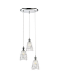 John Lewis Marlow crystal glass pendant light chrome - British product