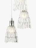 John Lewis Marlow crystal glass pendant light chrome - British product