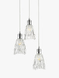 John Lewis Marlow crystal glass pendant light chrome - British product