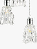 John Lewis Marlow crystal glass pendant light chrome - British product