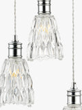 John Lewis Marlow crystal glass pendant light chrome - British product