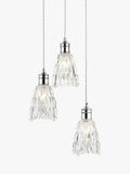 John Lewis Marlow crystal glass pendant light chrome - British product
