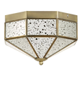 John Lewis Romy flush mount ceiling light with mirrored glass - British product