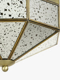 John Lewis Romy flush mount ceiling light with mirrored glass - British product
