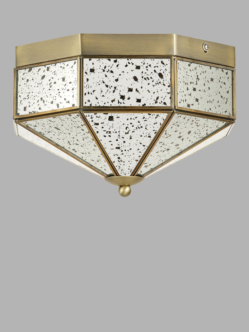 John Lewis Romy flush mount ceiling light with mirrored glass - British product