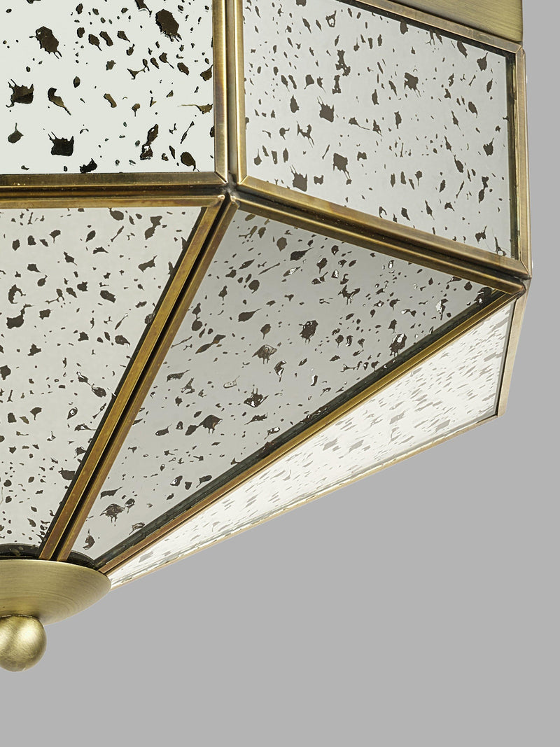 John Lewis Romy flush mount ceiling light with mirrored glass - British product