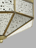John Lewis Romy flush mount ceiling light with mirrored glass - British product