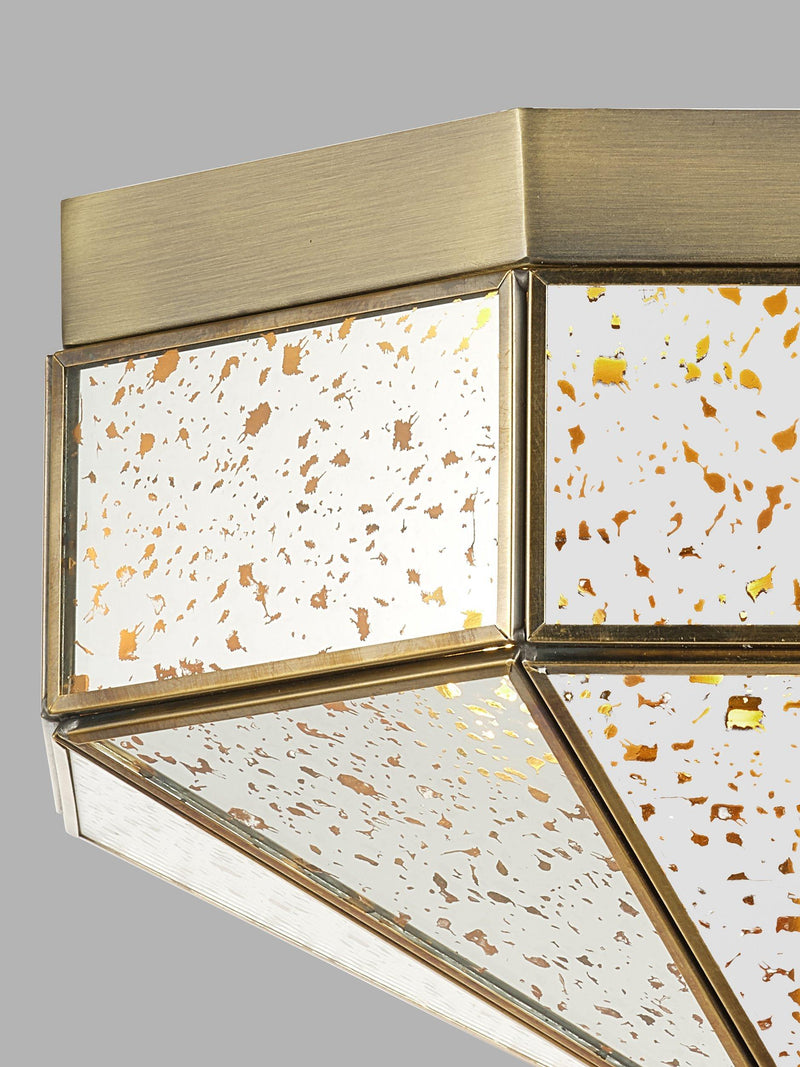 John Lewis Romy flush mount ceiling light with mirrored glass - British product