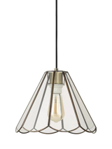 John Lewis John Lewis Scalloped Pendant Ceiling Shade, Brass- Buy online at McGrocer