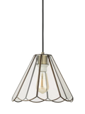 John Lewis scalloped pendant ceiling shade brass (British brand)